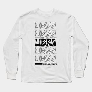 Libra retro graphic design Long Sleeve T-Shirt